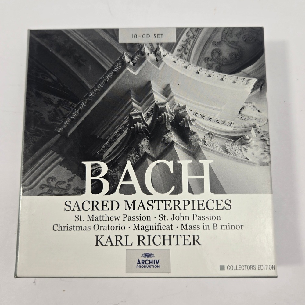 Karl Richter - Bach Sacred Masterpieces 10 CD Archiv VG+/EX